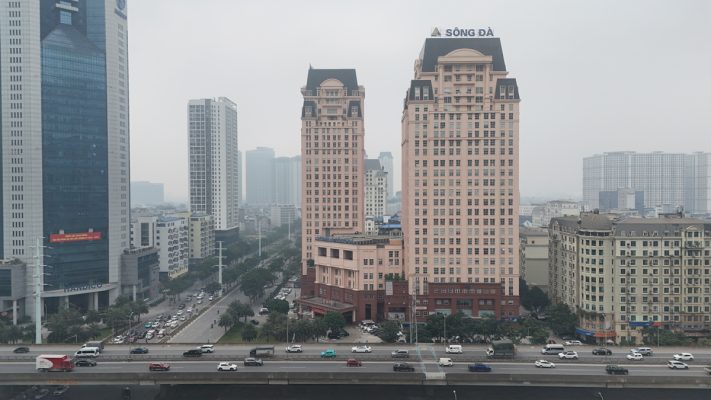Vị trí góc ngã tư Phạm Hùng (vành đai 3) - Mễ Trì của tòa nhà Sông Đà