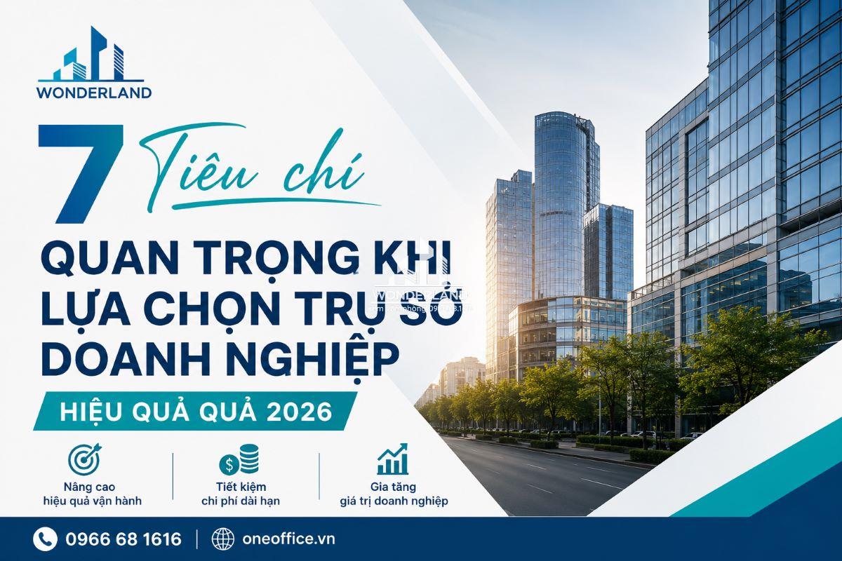 7 Tiêu Chí Quan Trọng Khi Lựa Chọn Trụ Sở Doanh Nghiệp Hiệu Quả 2026