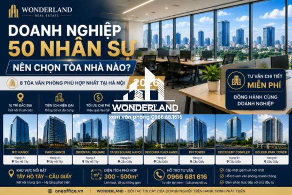 Doanh nghiệp 50 Nhân Sự Nên Chọn Tòa Nhà Nào? Top 8 Tòa Nhà Phù Hợp Tại Hà Nội 2026