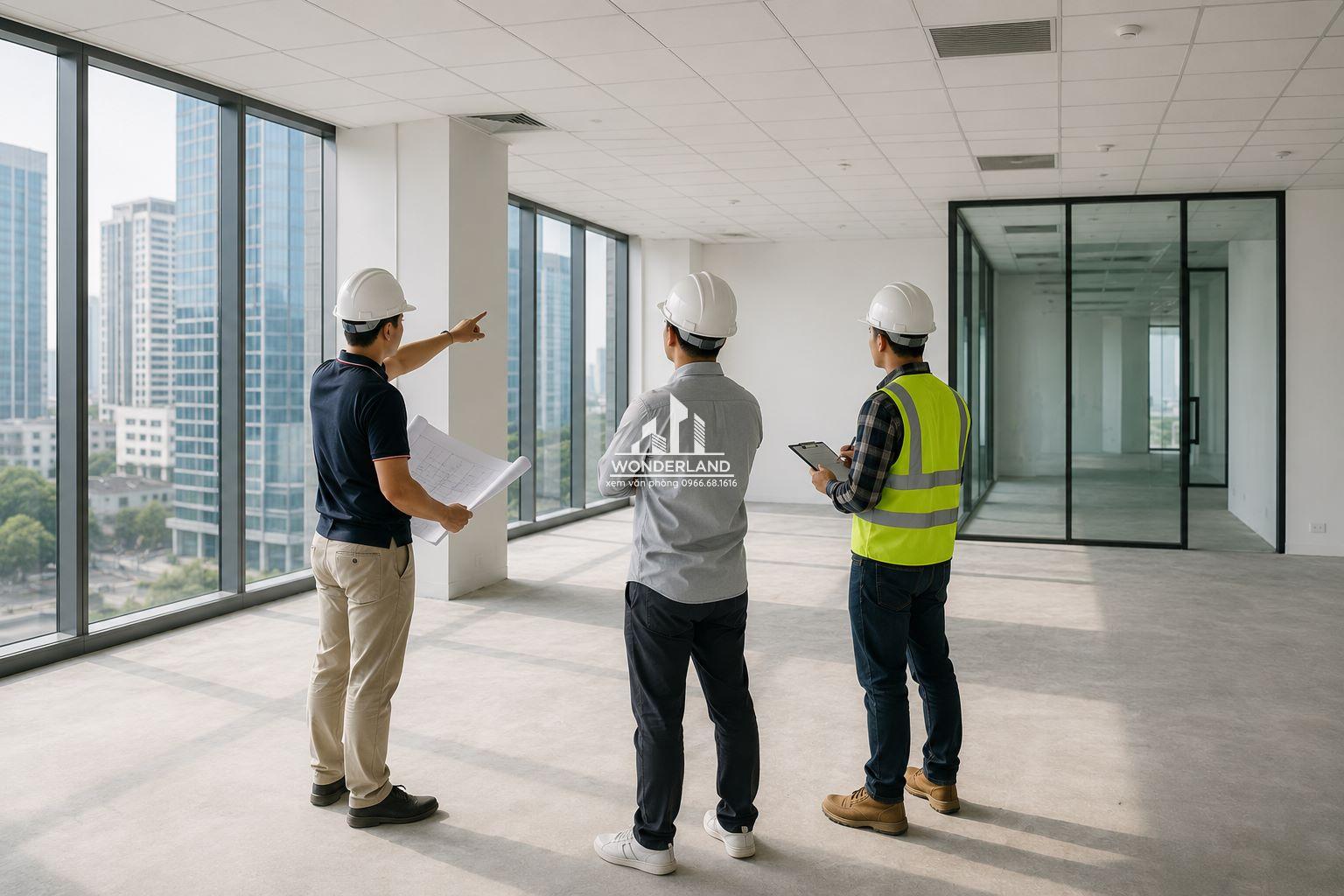 Khảo sát mặt bằng trước khi bàn giao thi công