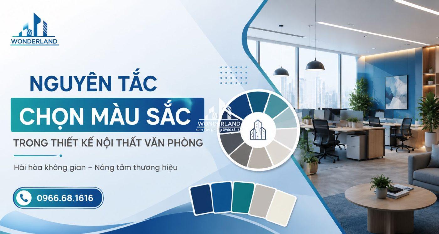 Nguyên tắc chọn màu sắc trong thiết kế nội thất văn phòng