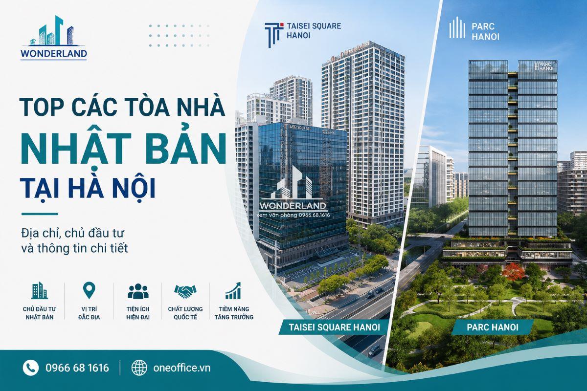 Top Các Tòa Nhà Có Chủ Đầu Tư Nhật Bản Tại Hà Nội
