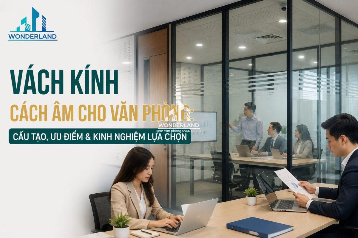 Vách kính cách âm cho văn phòng: Cấu tạo & cách chọn