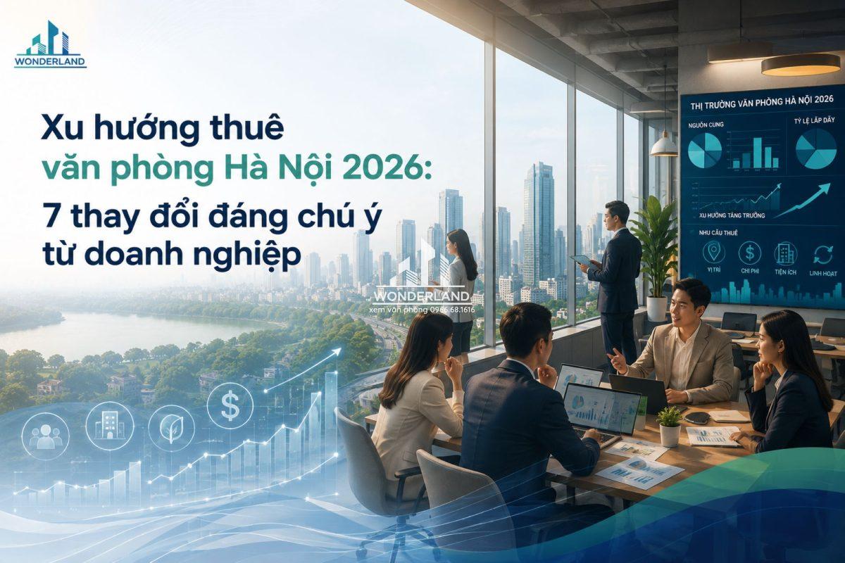 Xu hướng thuê văn phòng Hà Nội 2026: 7 thay đổi đáng chú ý từ doanh nghiệp