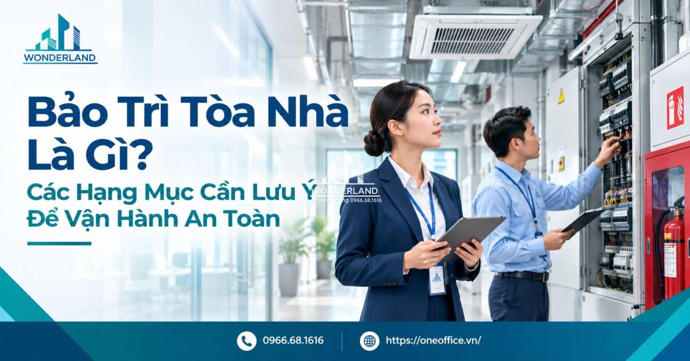 Bảo Trì Tòa Nhà Là Gì? : Quy Trình, Hạng Mục Và Chi Phí Vận Hành Hiệu Quả